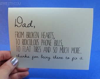 Dad Card - Father's Day Card - Dad Birthday Card - Funny Card - Card for Father - Father's Day