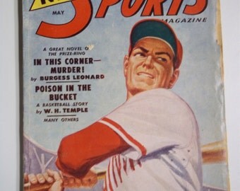 New Sports Magazine Vol. 9 No. 1 May 1951 Vintage Pulp