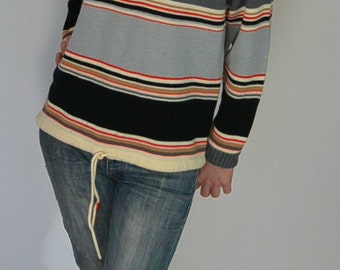 70s Striped Sweater// Charlie Brown Sweater// Brady Bunch Sweater// Beachwear Sweater