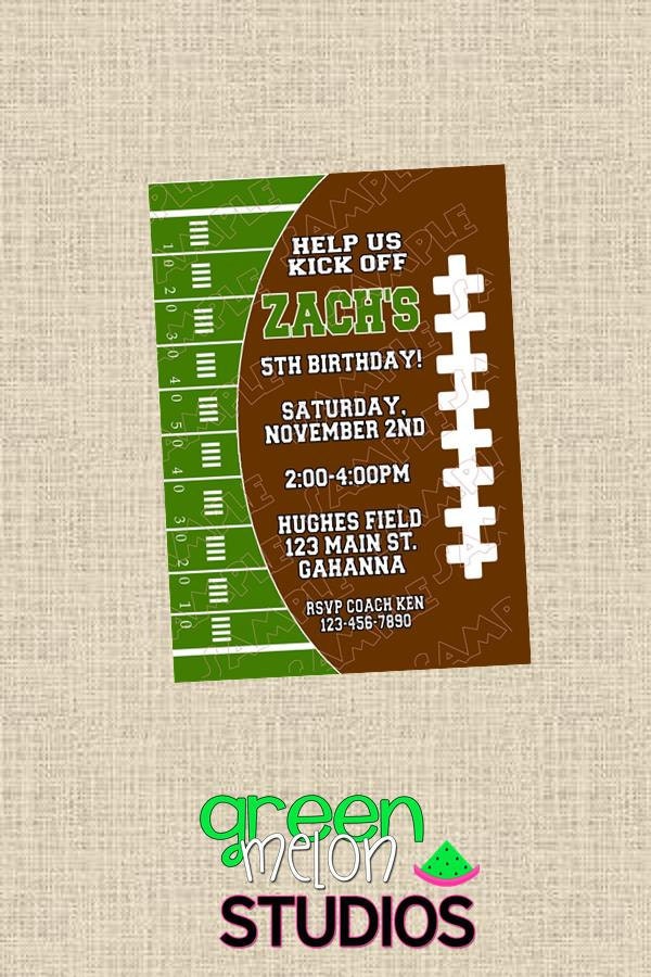 Free Printable Football Invitations 7