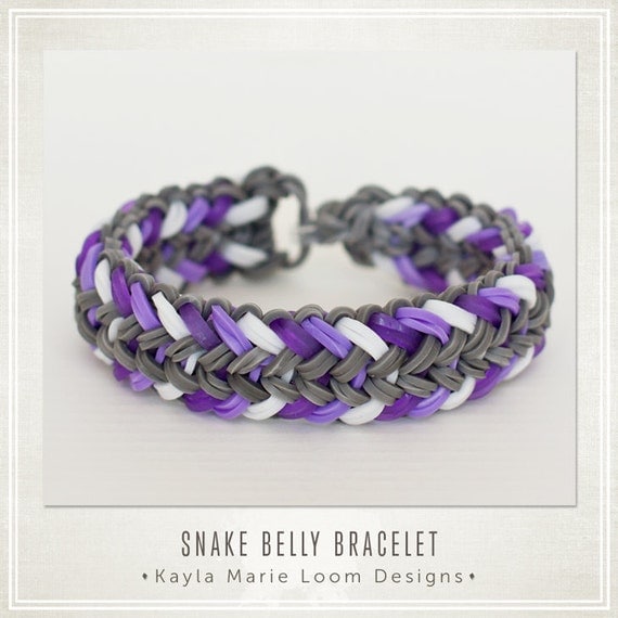 Items similar to Rainbow Loom Bracelet Mini Snake Belly on Etsy