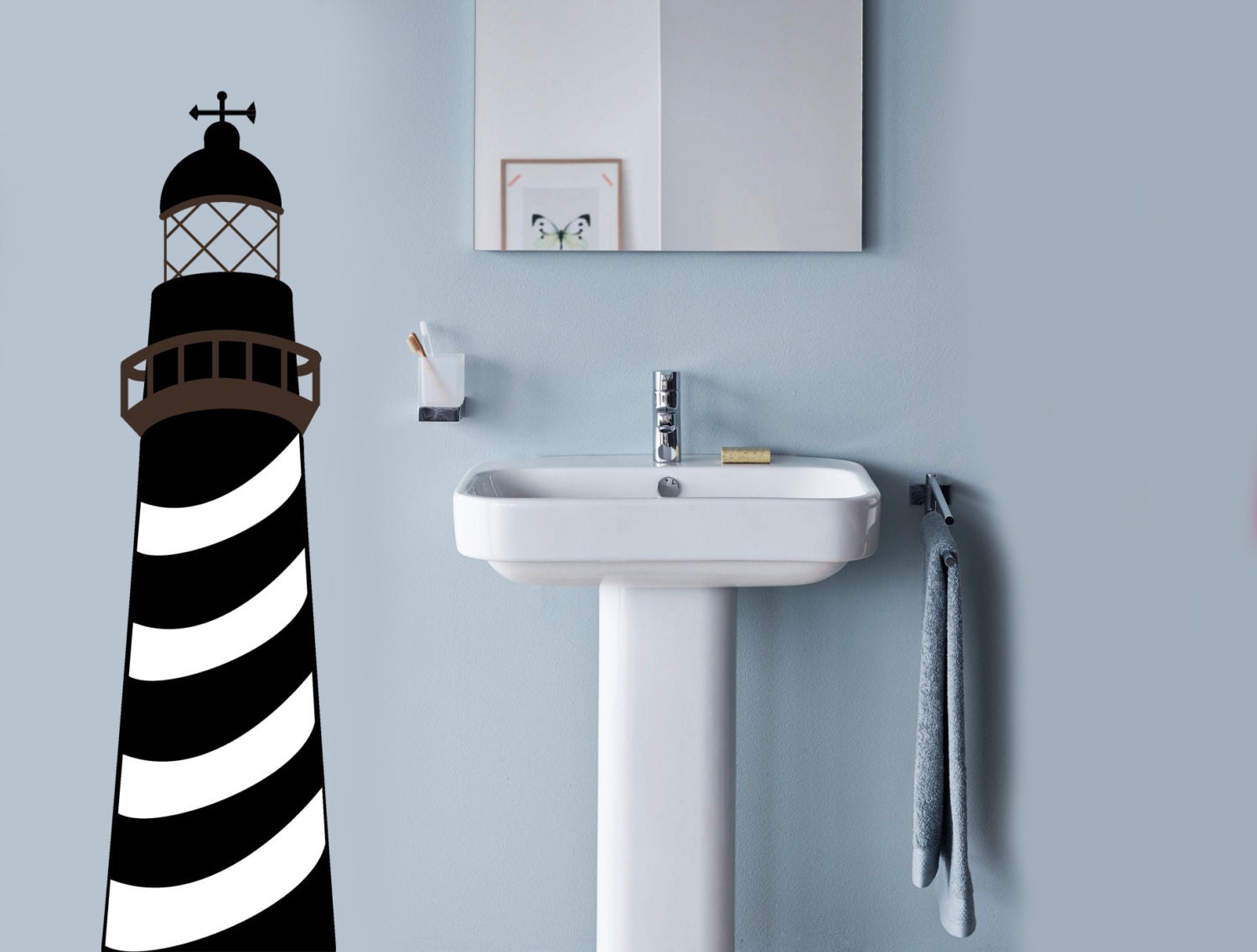 Lighthouse Wall Decal Nautical Decor Ocean Themed Decor