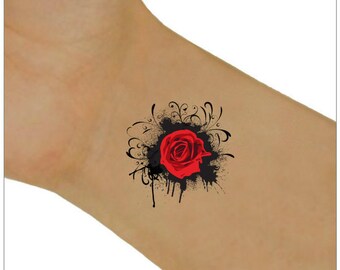 Rose Temporary Tattoo 2 Wrist Tattoos Rose Temporary Tattoo 2 Wrist Tattoos
