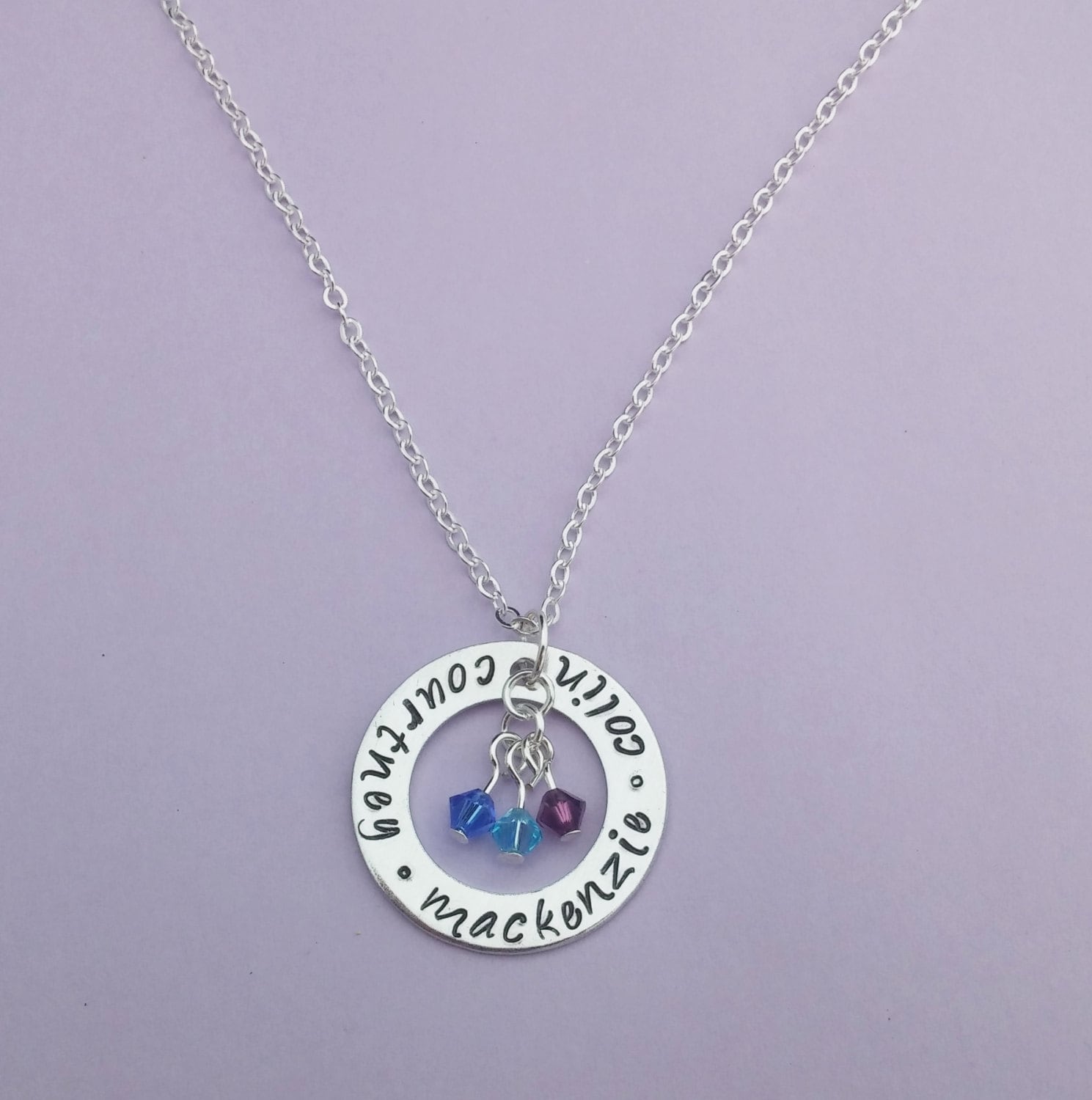 Kids Names Necklace Personalized Family Jewelry Family