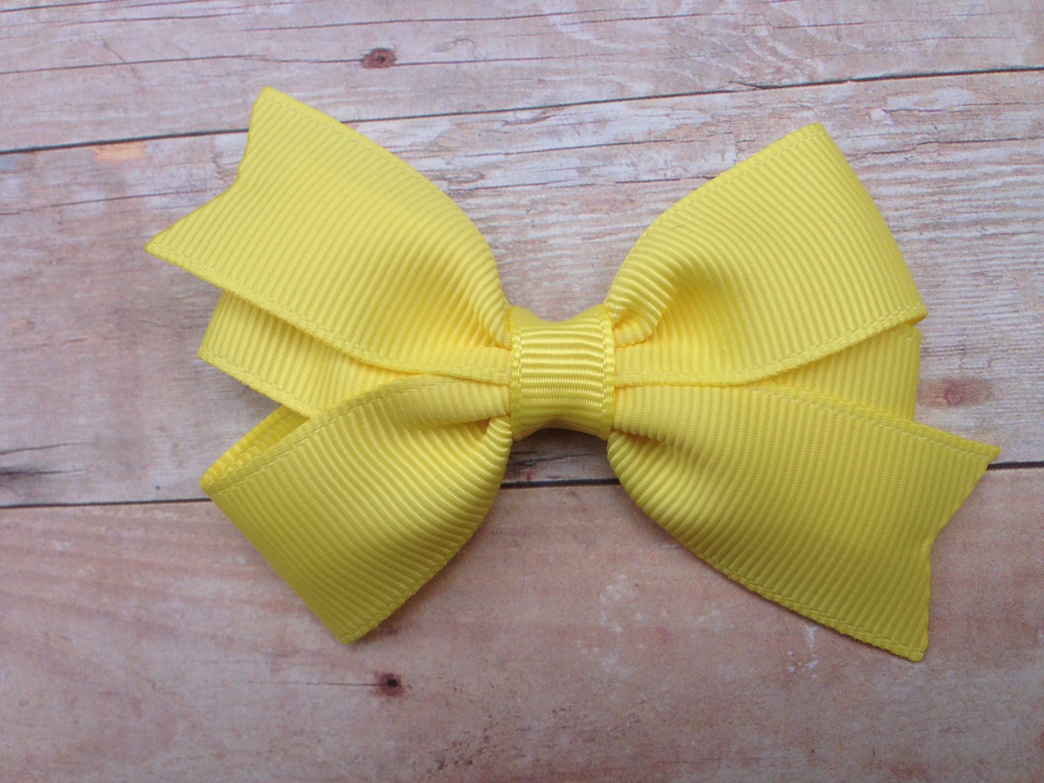 3 inch lemon yellow hair bow yellow bow 3 inch bows