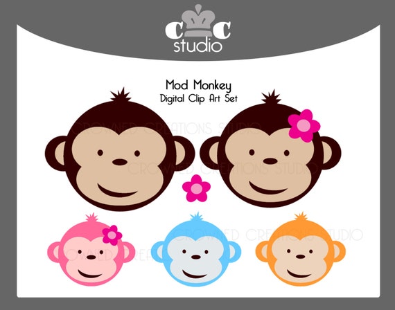 mod monkey clip art free - photo #17