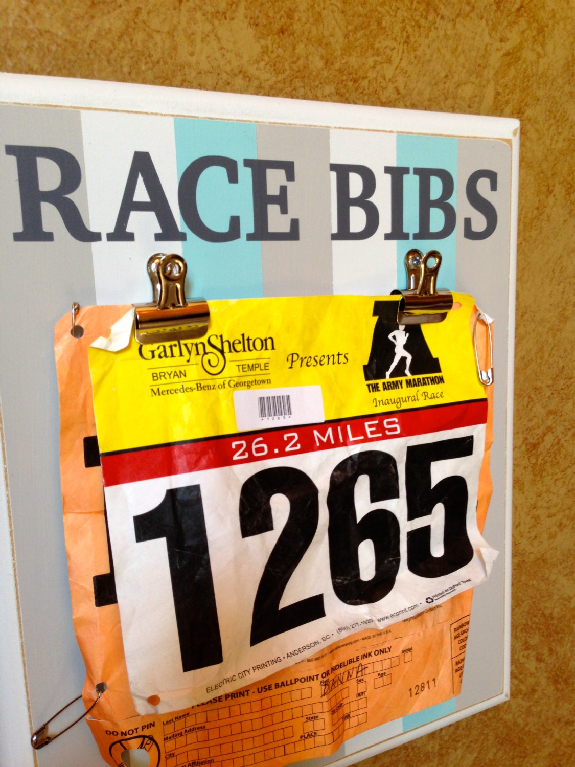 Race bib Holder Marathon Half Marathon 10k 5k Gifts