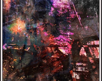 Magnetic epigrams - pigment draw (HDR) - 30 limited series
