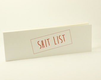 Popular items for shit list on Etsy