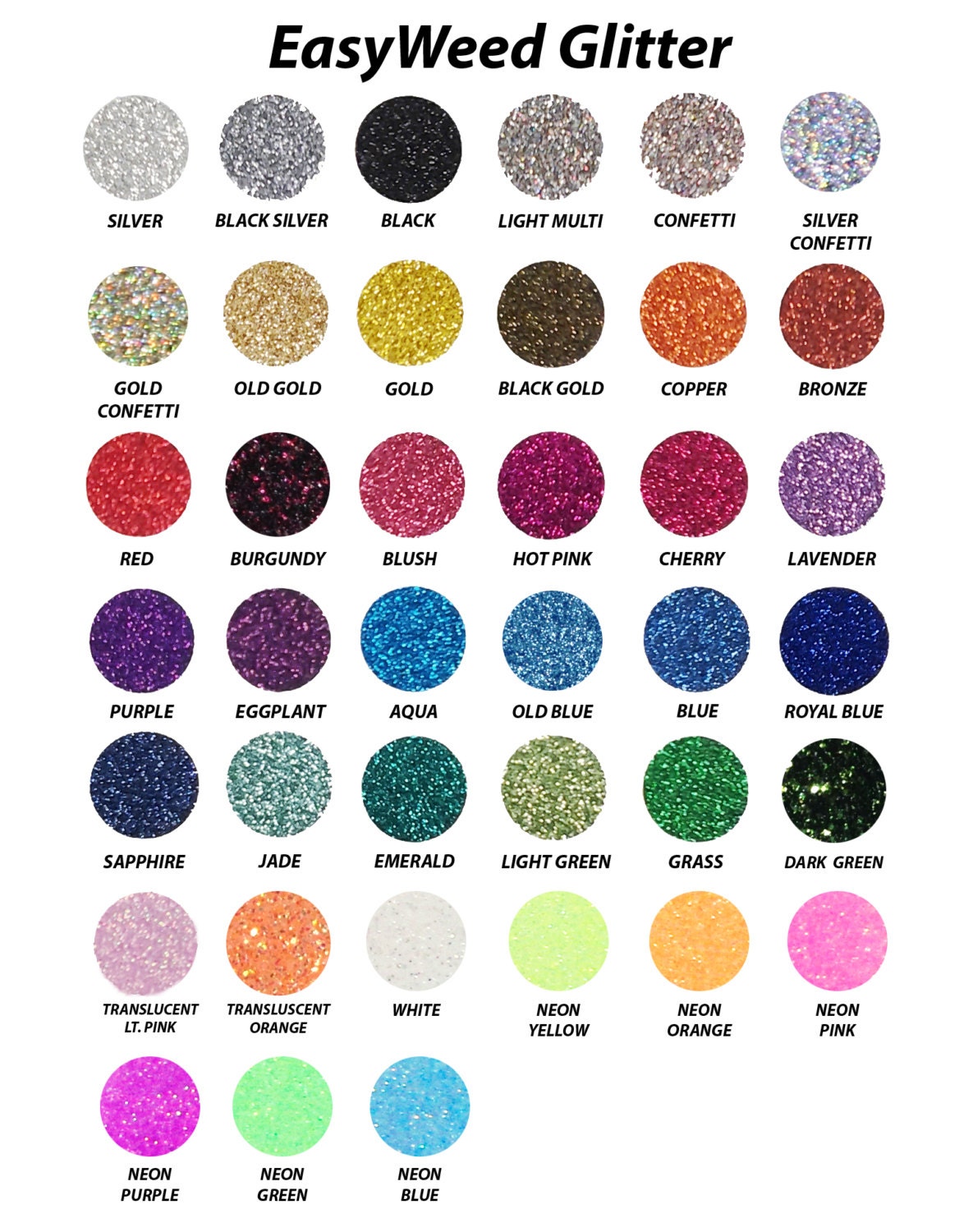 5-sheets-20-x-1yd-glitter-heat-transfer-vinyl-by-onesourcestore