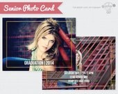 7x5 Senior Graduation Announcement Card Photoshop Template Instant Download Il_170x135
