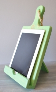 iPad Stand, Sea Foam Green, Cutting Board Style