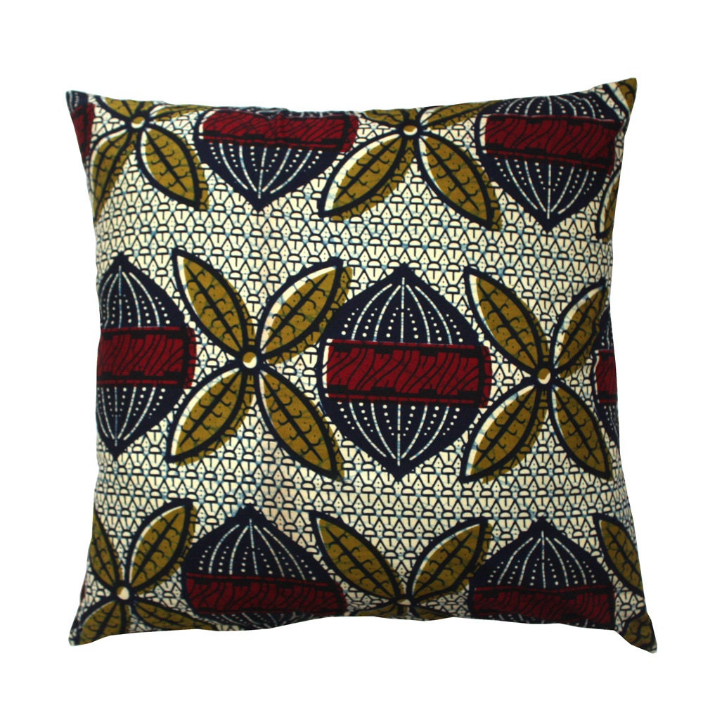 African Print Cushion Ankara Throw Pillow African Cushions