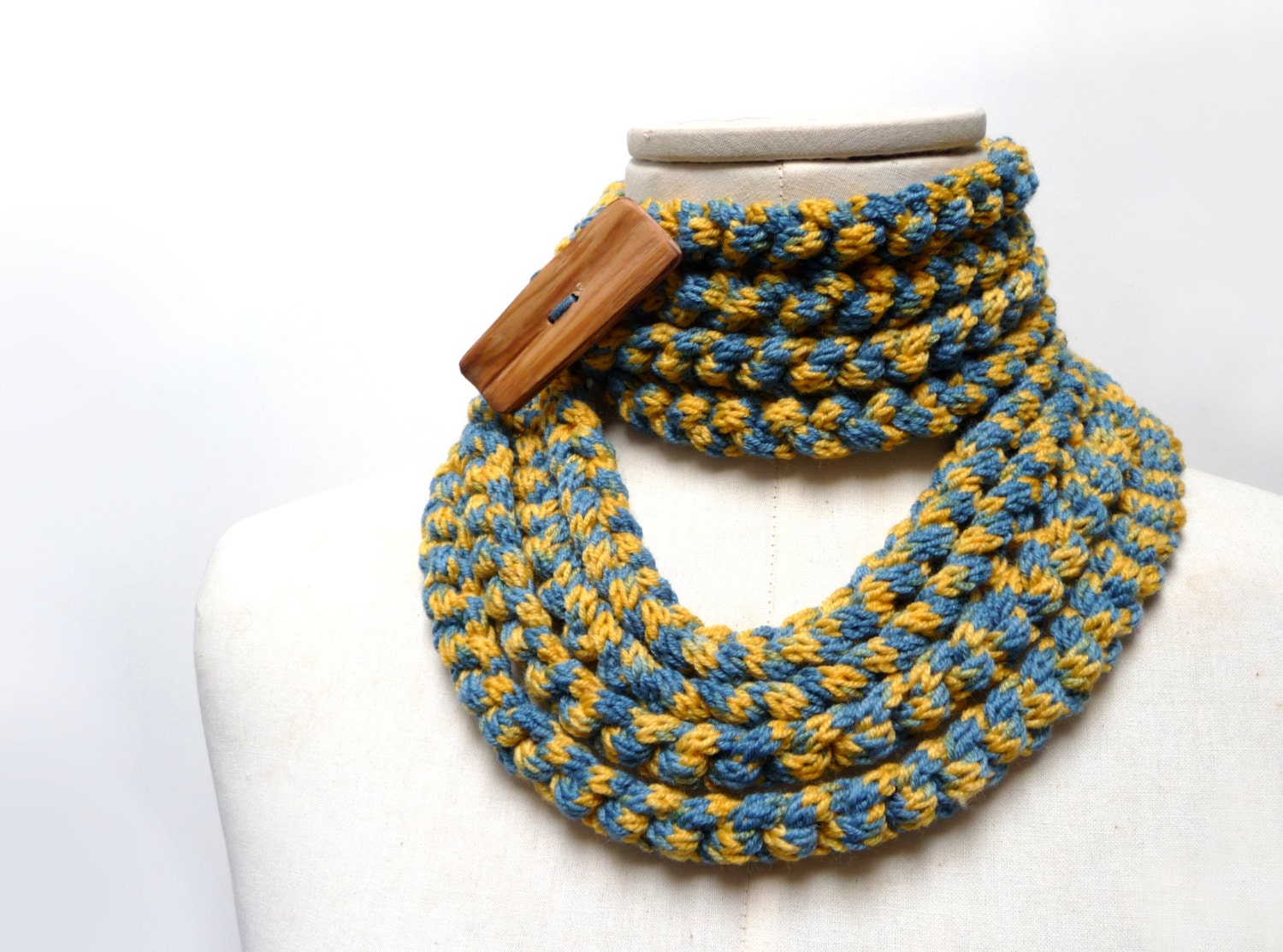 Knit Infinity Scarf Necklace Loop Scarlette Neckwarmer
