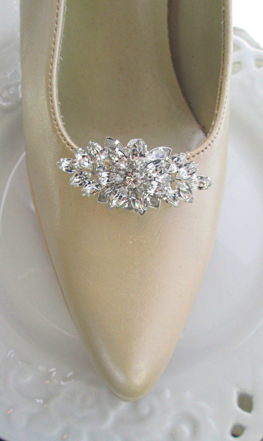 Bridal Shoe Clips Vintage Style Rhinestone shoe clip