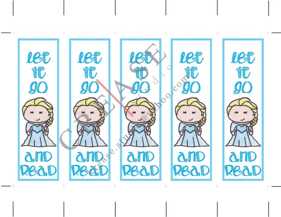 elsa bookmarks disney frozen original by creasestudio on etsy