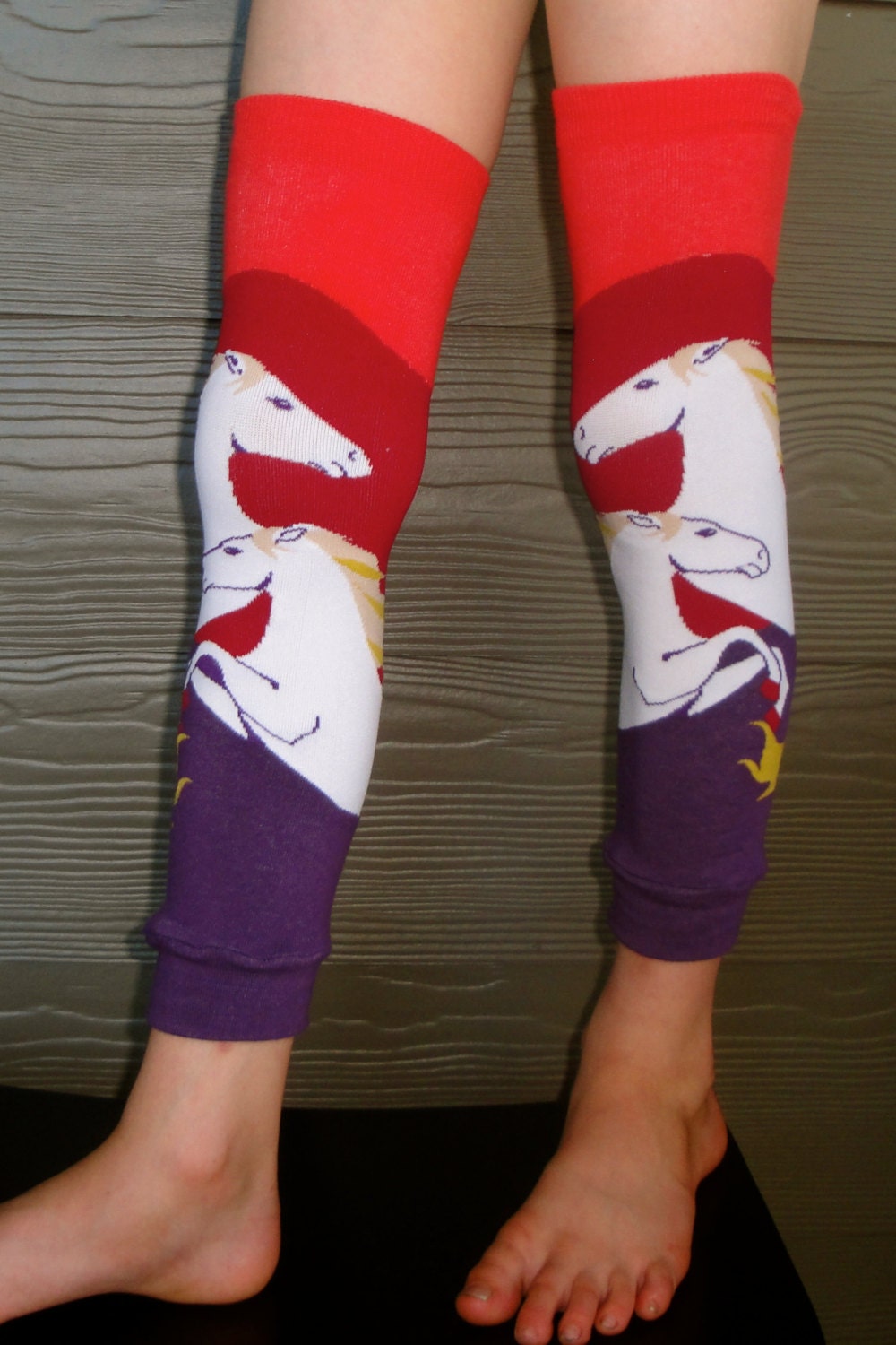 SALE Horse Leg Warmers for Boys and Girls by MamaRunsWithScissors