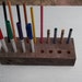 Handmade wooden pencil, crayon and marker holder