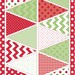 18 flags PANEL Holiday Banner CHRISTMAS from Riley Blake
