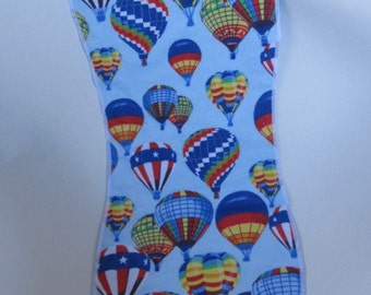 Burp cloth, Hot Air Balloons bright and cheerful