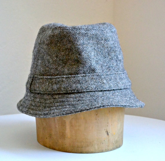 Irish Walking Hat in Vintage Herringbone Tweed Men's