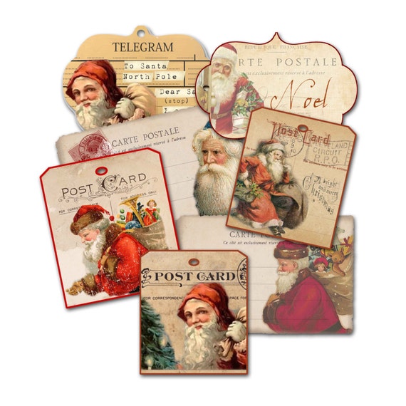 christmas tag grab bag assorted santa claus tags holiday christmas tag grab bag assorted santa claus tags holiday