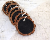 Chalkboard Wood Slice Christmas Holiday Tree Ornament Il_170x135