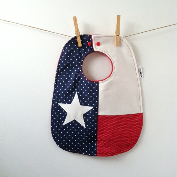 Texas Baby Gift - Baby Bib with Snaps