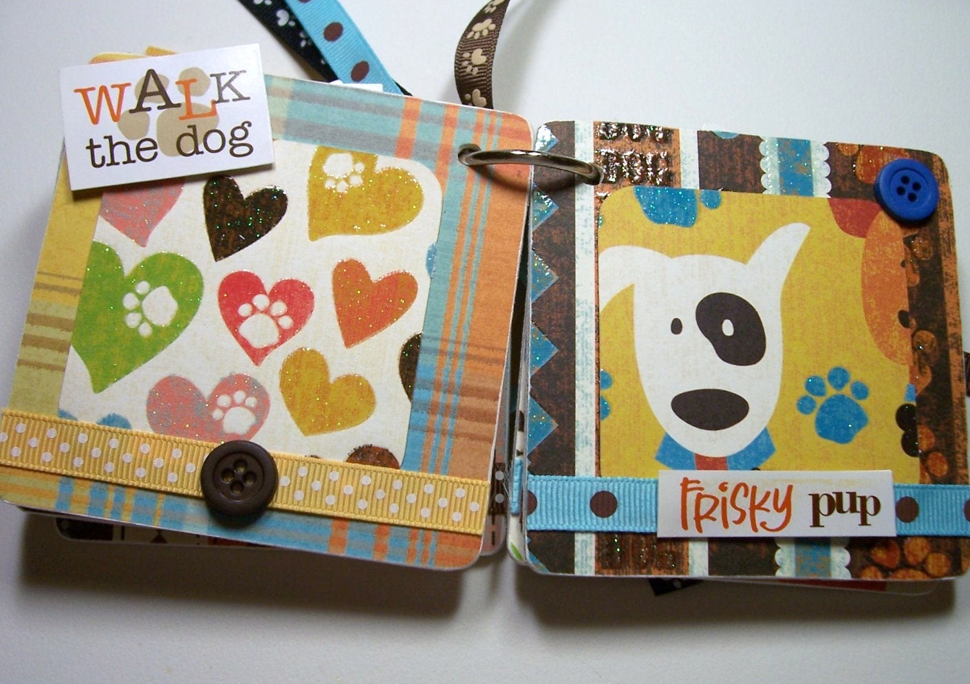 Dog Mini Album Dog Scrapbook Dog Photo Album Dog Brag Book