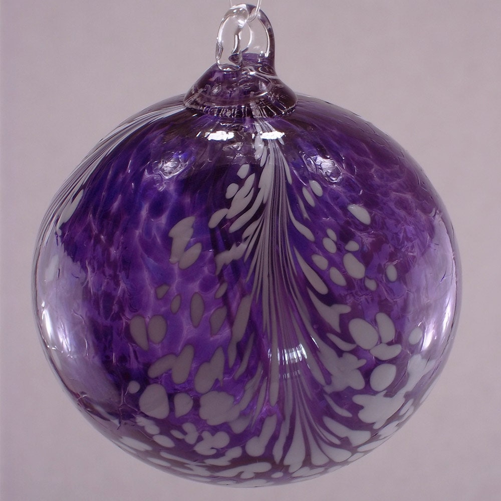 amethyst purple angel feather blown glass ornament 3 5 inches amethyst purple angel feather blown glass ornament 3 5 inches