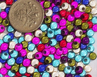 100 x 5mm Multi-Coloured Miracle Beads