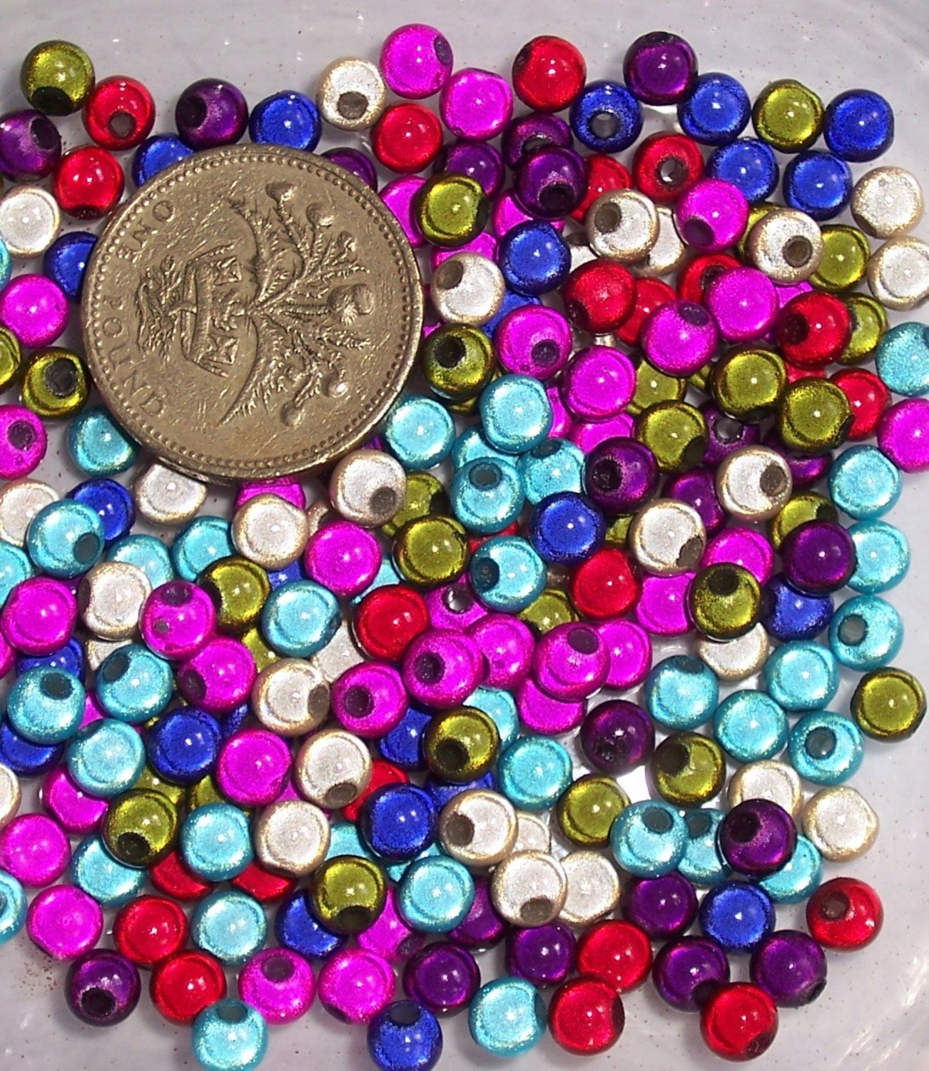 100 x 5mm Multi-Coloured Miracle Beads