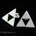 Triforce Earrings Sterling Silver