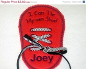 Christmas in July Sale Boys Felt Personalized Learn to Tie Your Shoe Great Educational learning toy Il_170x135