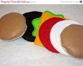 Christmas in July Sale PLAY FOOD, PRETEND Felt Hamburger Il_170x135