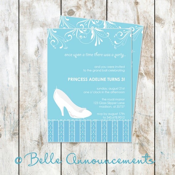 Glass Slipper Invitations 9