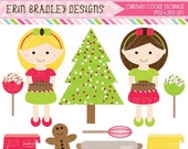 50% OFF SALE Christmas Cookie Exchange Holiday Clipart Clip Art Personal & Commercial Use Instant Download Il_170x135