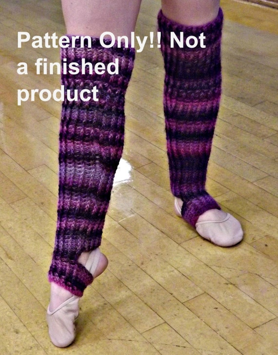 CROCHET PATTERN Ribbed Stirrup Legwarmer Crochet Pattern