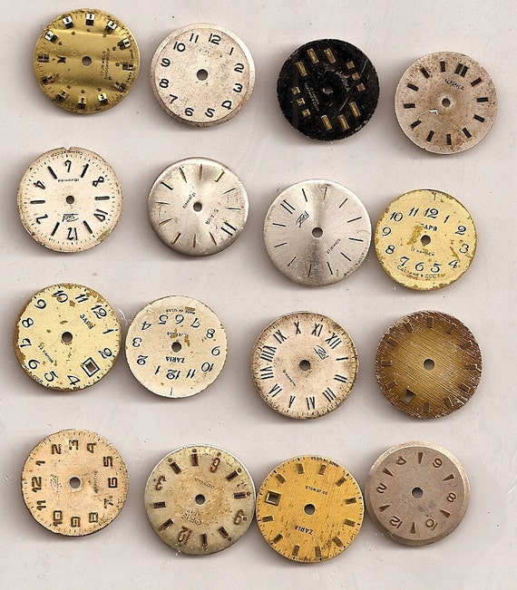 LOWEST PRICES on Etsy... 20 round vintage watch faces... x-182