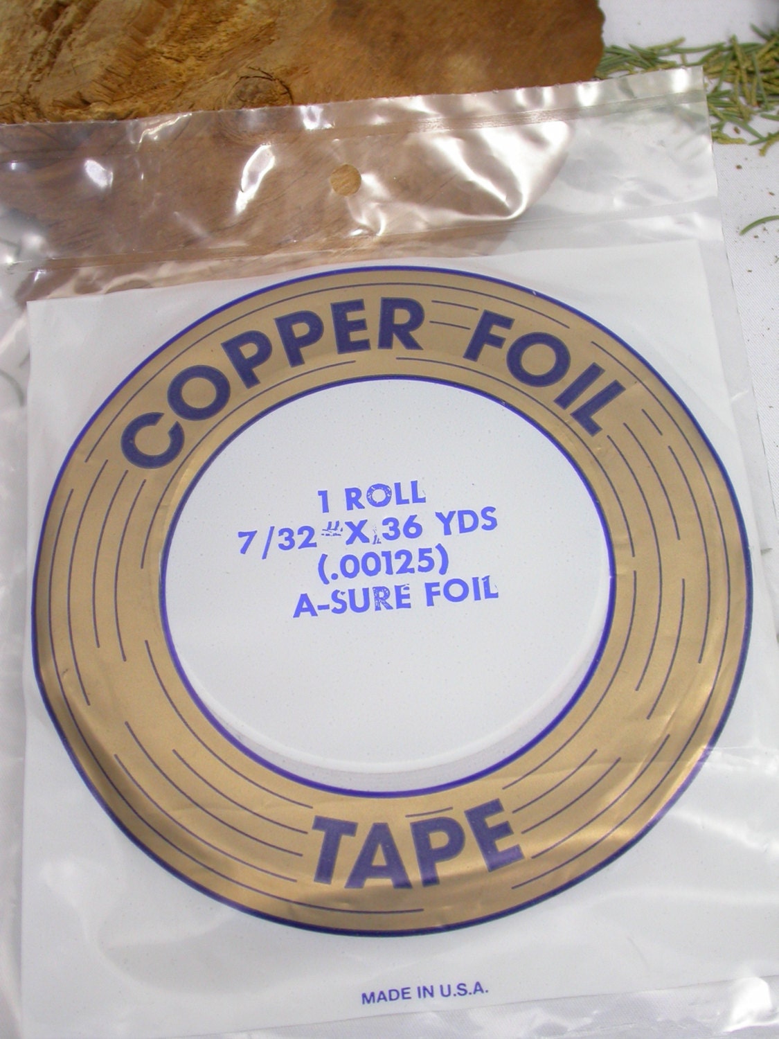 Copper foil Tape 7/32 x 36 yards for stained glass