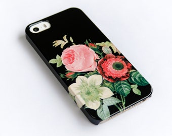 iPhone 6 Case Floral iPhone 5S Case, Floral , Floral iPhone 6S, Phone Cover, Vintage Bouquet iPhone 6 Plus Case