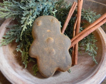Blackened Beeswax Gingerbread Boy #413