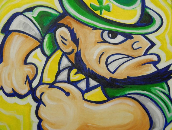 Notre Dame Fighting Irish painting art college football