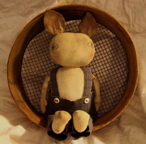 primitive rabbit doll