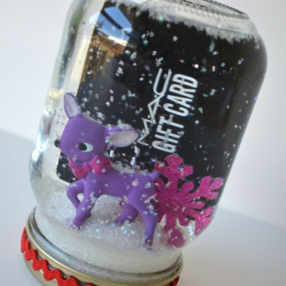 items similar to gift card holder snow globe kit deer items similar to gift card holder snow globe kit deer