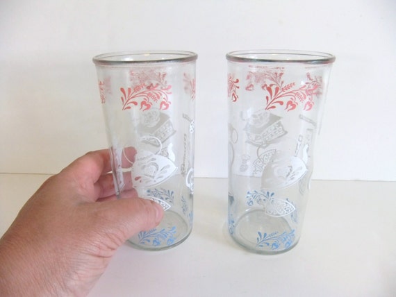Vintage Jelly Jar Drinking Glasses