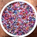 Multi Colored Sparkling Sugar, Coarse Sugar Sprinkles, Rainbow Sprinkles, Cupcake Sprinkles, Cocktail Rim Sugar, Rainbow Party (2 oz)*