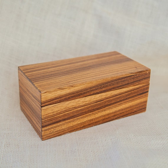 Zebra wood Jewelry Box by DanKistlerStudios on Etsy