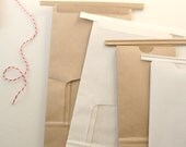 Bakery Bags - Kraft and White Tin Tie Bags with Baker's Twine (20 bags / 15 yards of bakers twine) Il_170x135