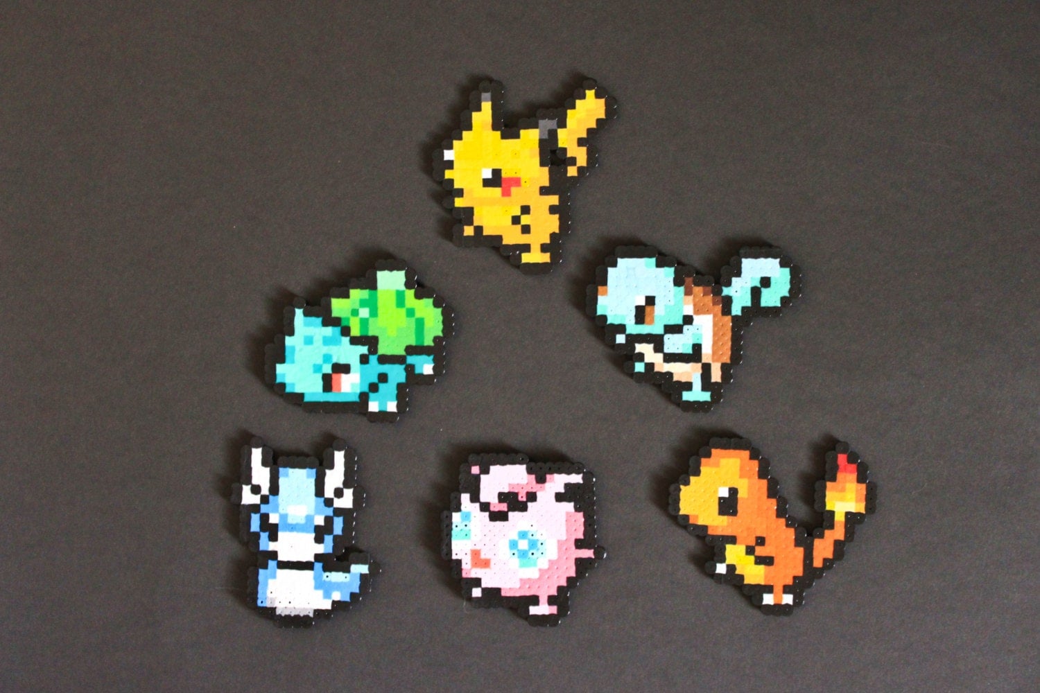 Pokemon Perler Bead Pixel Art Magnets